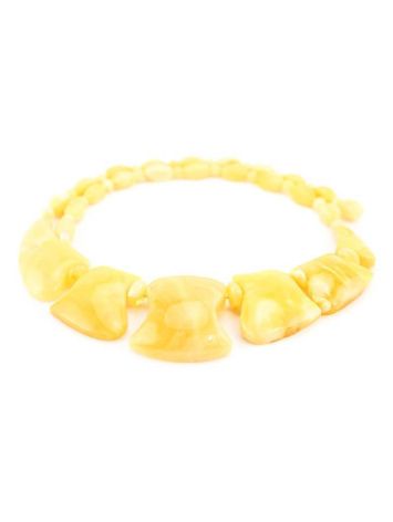 Cloudy Honey Amber Necklace, image , picture 3