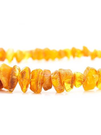 Raw Cut Amber Beaded Necklace, image , picture 2