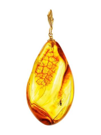 Luminous Amber Pendant With Fly Inclusion, image , picture 5