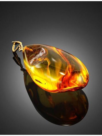 Luminous Amber Pendant With Fly Inclusion, image , picture 3