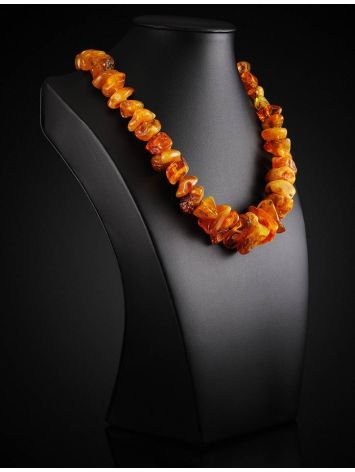 Raw Amber Beaded Necklace, image , picture 2