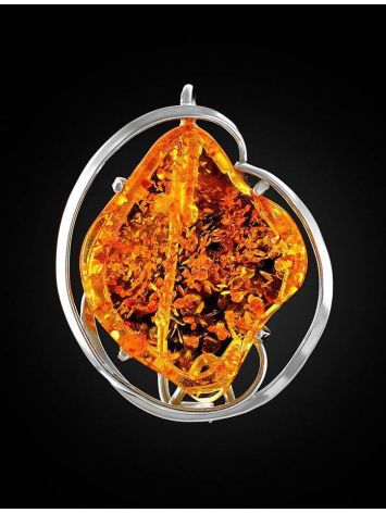Exclusive Lemon Amber Brooch In Sterling Silver The Rialto, image , picture 2