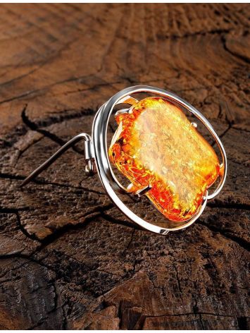 Exclusive Lemon Amber Brooch In Sterling Silver The Rialto, image , picture 3