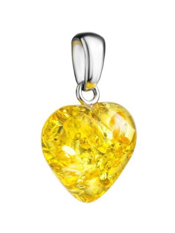 Lemon Amber Heart Pendant The Declaration, image , picture 3