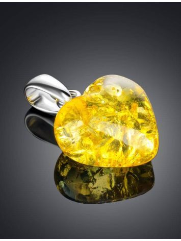 Lemon Amber Heart Pendant The Declaration, image , picture 2