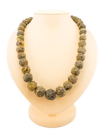 Hammer Cut Amber Necklace The Meteor, image 