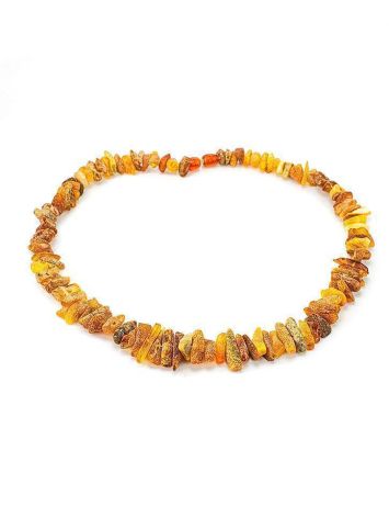 Unpolished Amber Beaded Necklace, image , picture 3