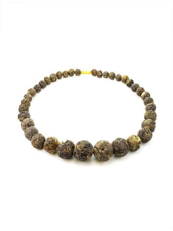 Amber Oversized Ball Beaded Necklace The Meteor, image , picture 4