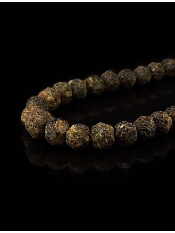 Raw Amber Ball Beaded Necklace The Meteor, image , picture 2