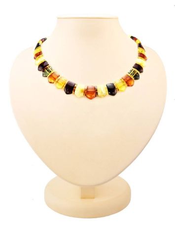 Multicolor Amber Necklace The Cleopatra, image 