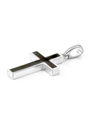 Minimalist Design Cherry Amber Cross Pendant The London, image 