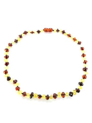 Multicolor Amber Beaded Teething Necklace, image 