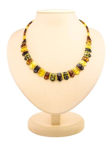 Multicolor Amber Necklace The Cleopatra, image 
