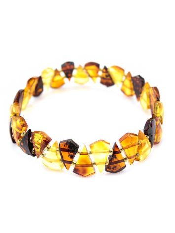 Multicolor Amber Elastic Bracelet, image , picture 4