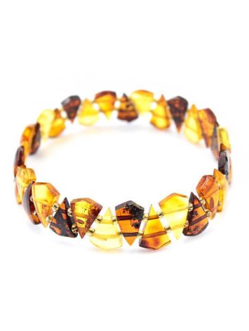 Multicolor Amber Elastic Bracelet, image , picture 5