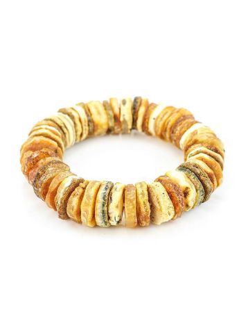 Unpolished Hummer Cut Amber Bracelet, image , picture 4