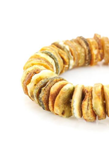 Unpolished Hummer Cut Amber Bracelet, image , picture 5