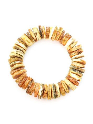 Unpolished Hummer Cut Amber Bracelet, image , picture 3
