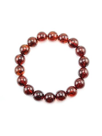 Cognac Amber Beaded Bracelet, image , picture 3