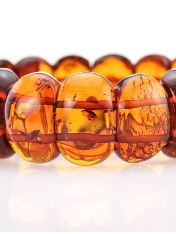 Cognac Amber Elastic Bracelet, image , picture 2