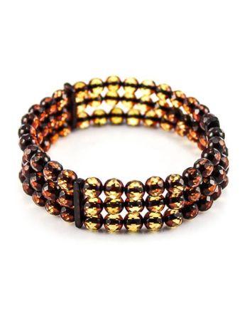 Faceted Amber Beaded Bracelet The Prague, image , picture 4