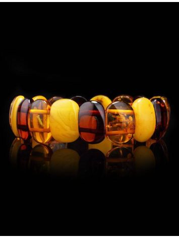 Multicolor Amber Stretch Bracelet, image , picture 2