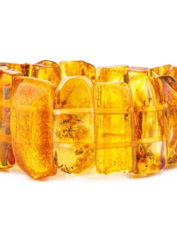Lemon Amber Flat Beaded Bracelet The Volcano, image , picture 3