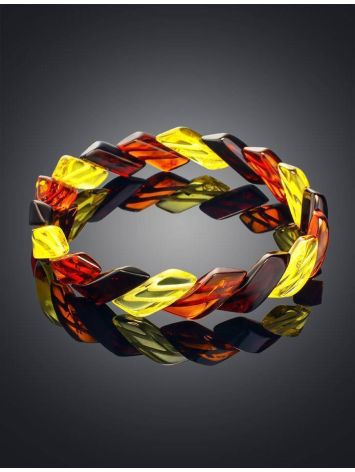 Multicolor Amber Bracelet, image , picture 2