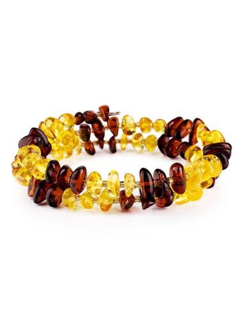 Two-Toned Amber Bangle Bracelet, image 