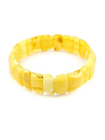 Genuine Honey Amber Stretch Bracelet, image 