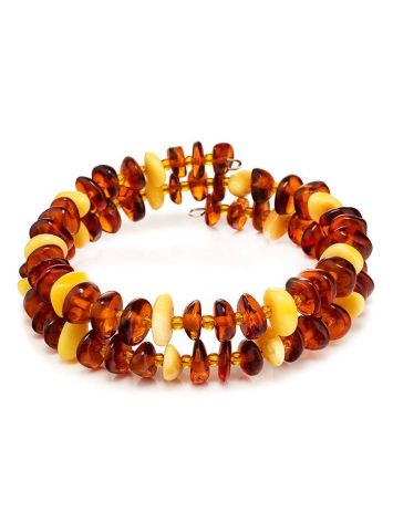 Multicolor Amber Spiral Bracelet, image 