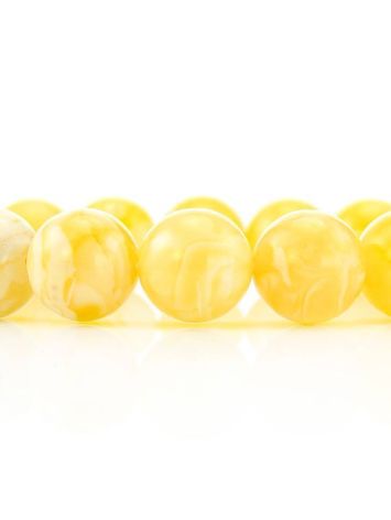 Honey Amber Ball Beaded Bracelet, image , picture 3