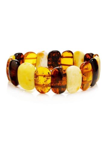 Multicolor Amber Stretch Bracelet, image 