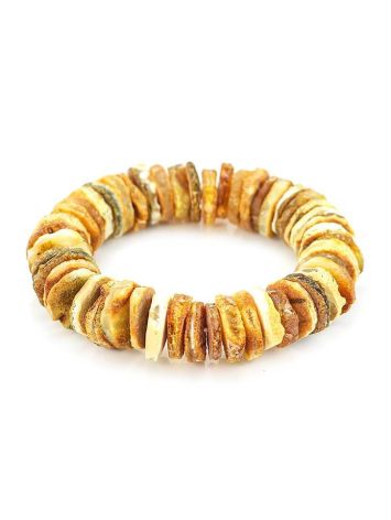 Unpolished Hummer Cut Amber Bracelet, image 