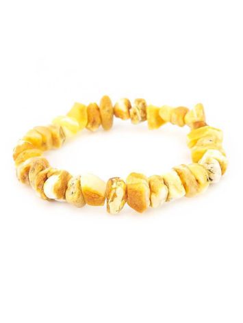Unpolished Amber Beaded Bracelet, image 