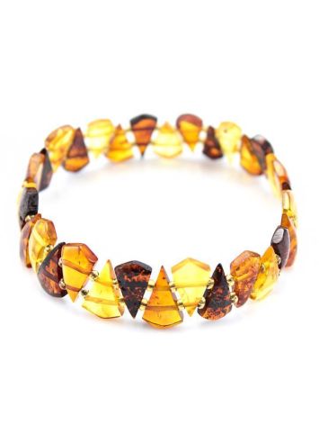 Multicolor Amber Elastic Bracelet, image 