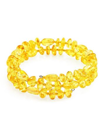 Bright Lemon Amber Bangle Bracelet, image 