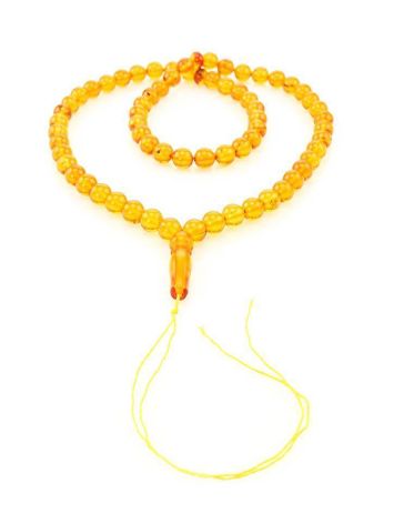 Islamic 66 Amber Prayer Beads, image 