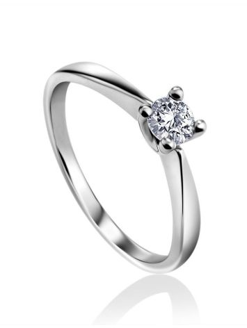 Bold Diamond Ring In White Gold, Ring Size: 7 / 17.5, image 