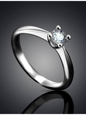 Bold Diamond Ring In White Gold, Ring Size: 7 / 17.5, image , picture 2
