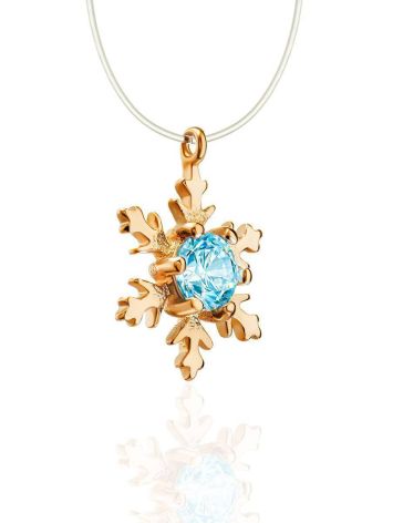 Invisible Necklace With Blue Crystal Pendant The Aurora, Length: 38, image , picture 3