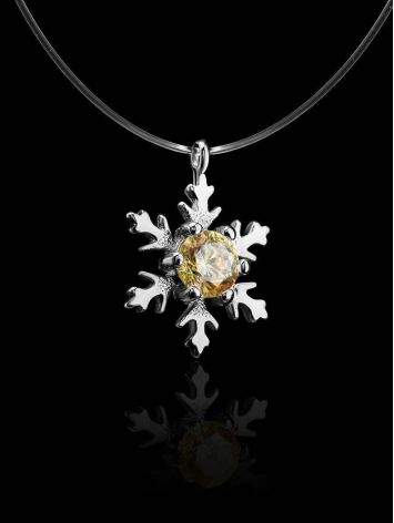 Invisible Necklace With Snowflake Pendant The Aurora, image , picture 2