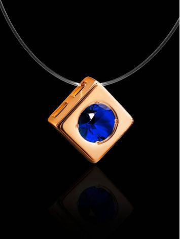 Invisible Necklace With Golden Pendant The Aurora, Length: 40, image , picture 2