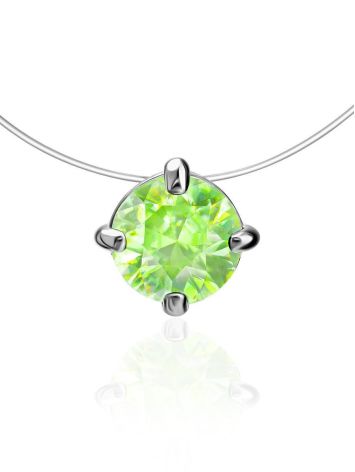 Invisible Necklace With Crystal Pendant The Aurora, image 
