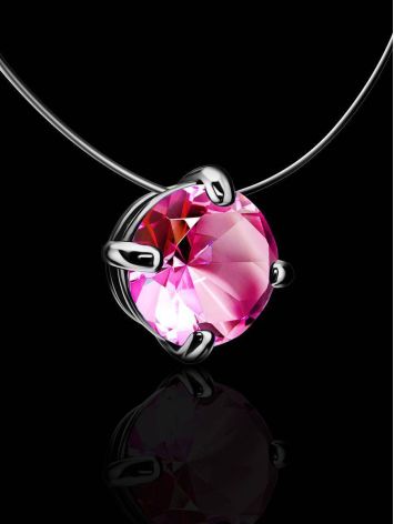 Cute Pink Crystal Necklace The Aurora, image , picture 2