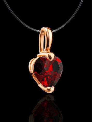 Red Crystal Pendant Necklace The Aurora, Length: 38, image , picture 2