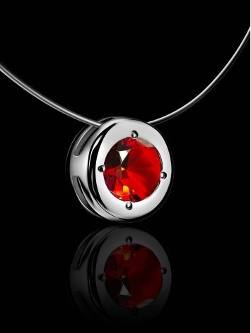 Red Crystal Invisible Necklace The Aurora, image , picture 2