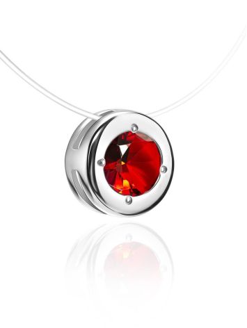 Red Crystal Invisible Necklace The Aurora, image , picture 3