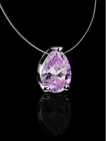 Invisible Necklace With Teardrop Pendant The Aurora, image , picture 2