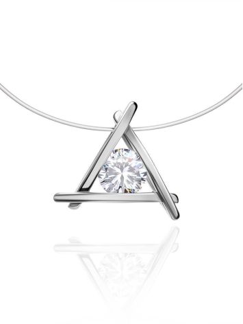 Triangle Pendant Invisible Necklace The Aurora, image 